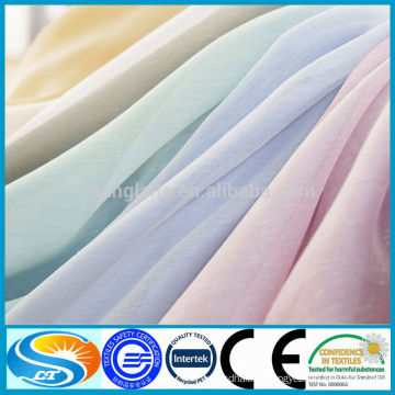 Wholesale 100% polyester fire retardant curtain voile fabric